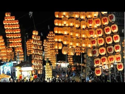竿燈祭り（秋田市、8月、東北三大祭り）