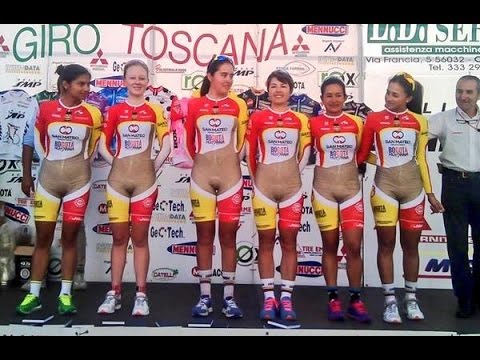 裸に見える自転車コロンビア女子チームのユニフォームがエロい！