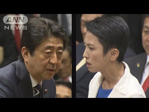 安倍首相vs蓮舫代表